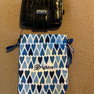 Brighton Black Croc-Embossed Women's Bag